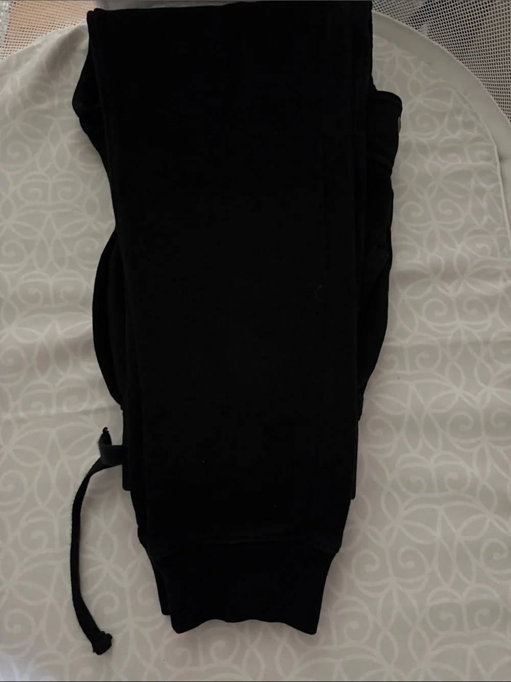 Ralph Lauren Black Cargo Jogger Pants with Logo
